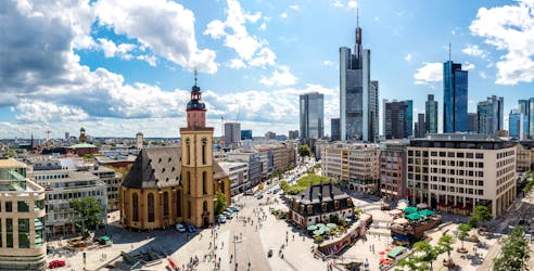 Hoogtepunten van Frankfurt begeleide fietstocht